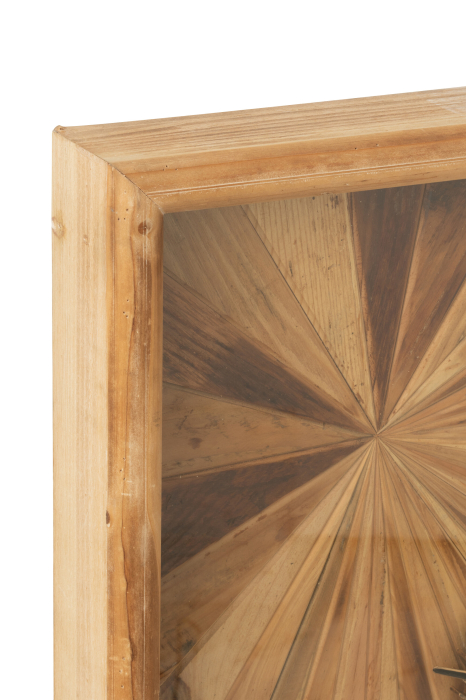 Ceas de perete patrat MDF natur, L [3]