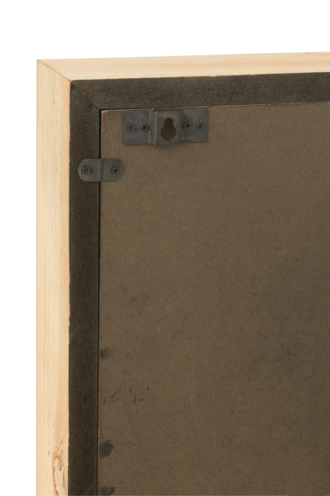 Ceas de perete patrat MDF natur, S [6]