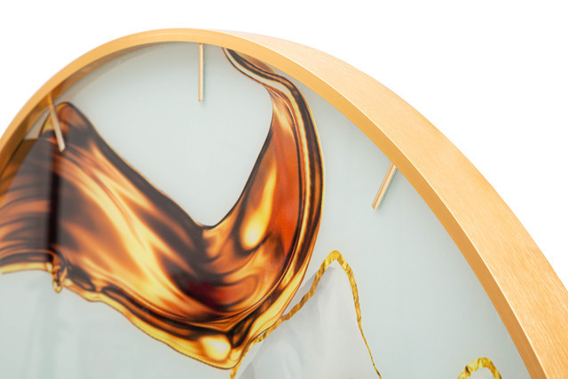 Ceas de perete Rose, Sticla/MDF/Metal, Multicolor, 80x5x5 cm [5]