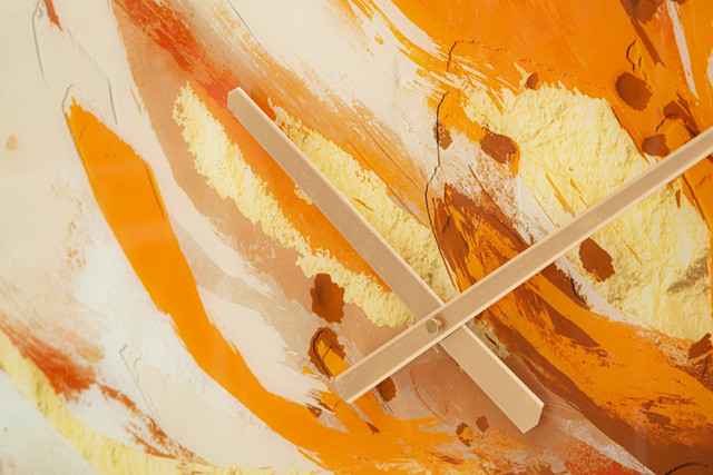 Ceas de perete Toply, Sticla/MDF/Metal, Multicolor, 80x5x5 cm [4]