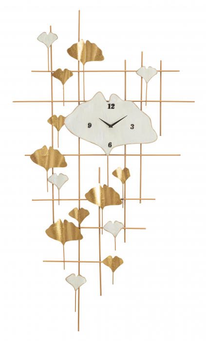 Ceas de perete Tow, Fier, Auriu, 133x75.5x3.5 cm [5]