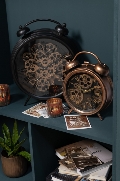 Ceas Roman Numerals, Metal, Bronz, 27x8.5x33 cm [2]