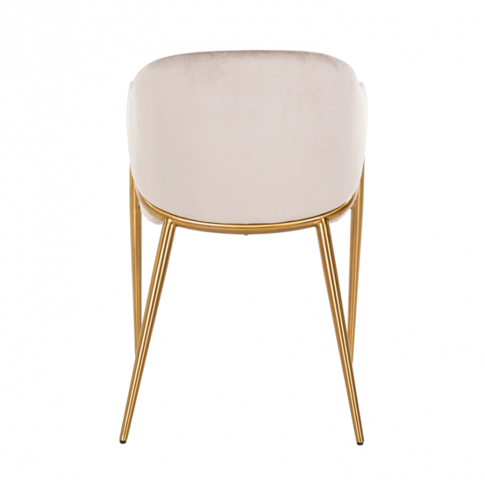 Scaun Gwen bej catifelat (rezistent la foc) [3]