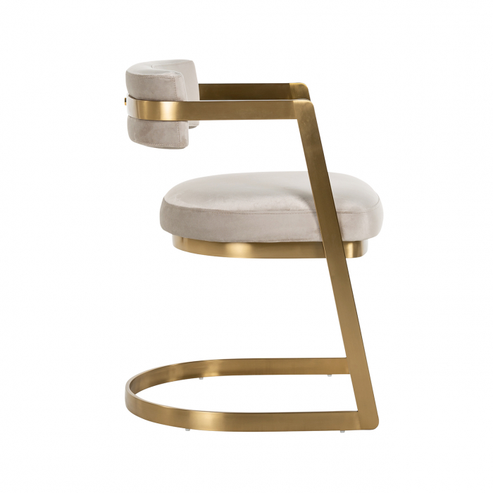 Scaun Jordan bej catifelat (rezistent la foc) [3]