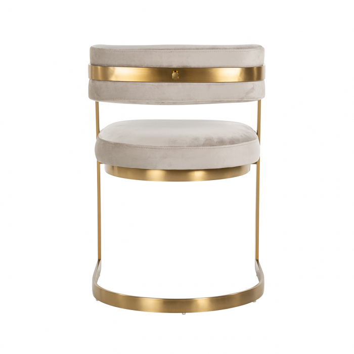 Scaun Jordan bej catifelat (rezistent la foc) [4]