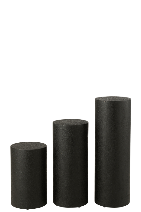 Cilindru postament, MDF negru, L [5]