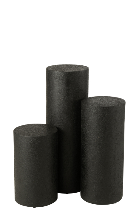 Cilindru postament, MDF negru, L [4]
