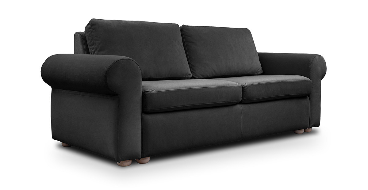 Cloud canapea extensibila  de 2 locuri cu brate rotunde [2]