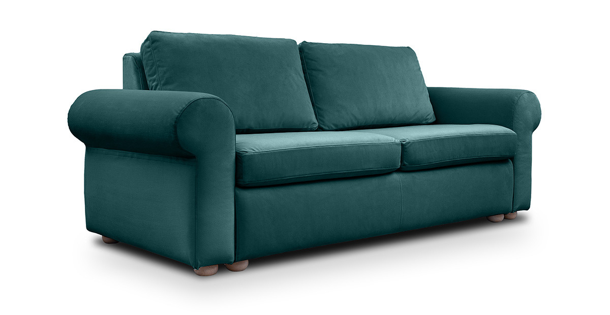 Cloud canapea extensibila  de 2 locuri cu brate rotunde [2]