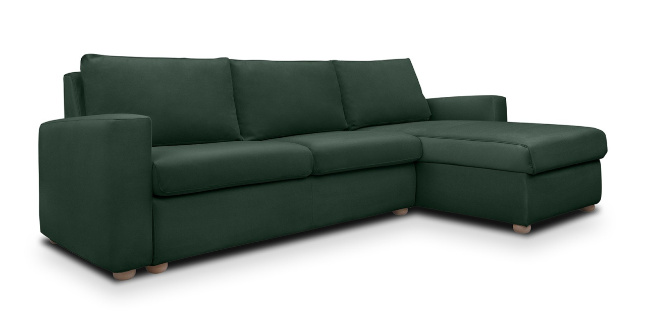 Cloud canapea  extensibila de 3 locuri L cu brate trapez [3]