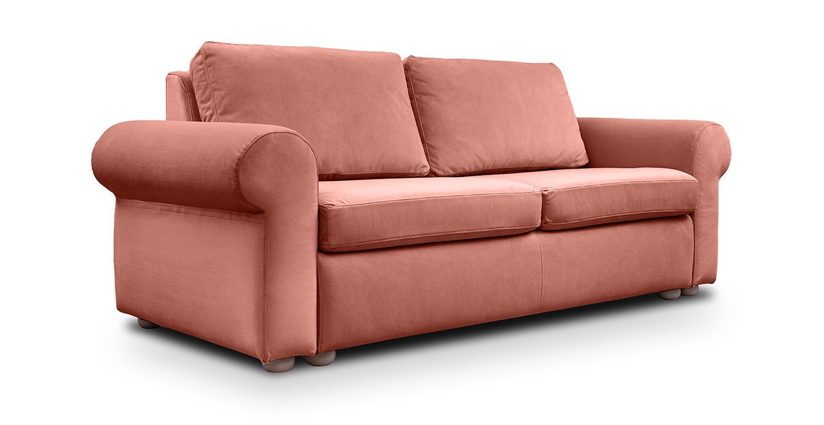 Cloud canapea  fixa de 2 locuri cu brate rotunde [2]