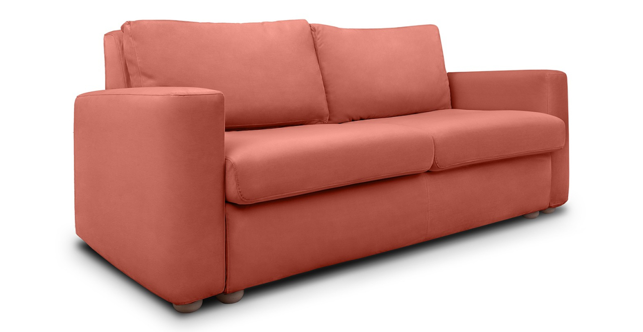 Cloud canapea fixa  de 2 locuri cu brate trapez [2]