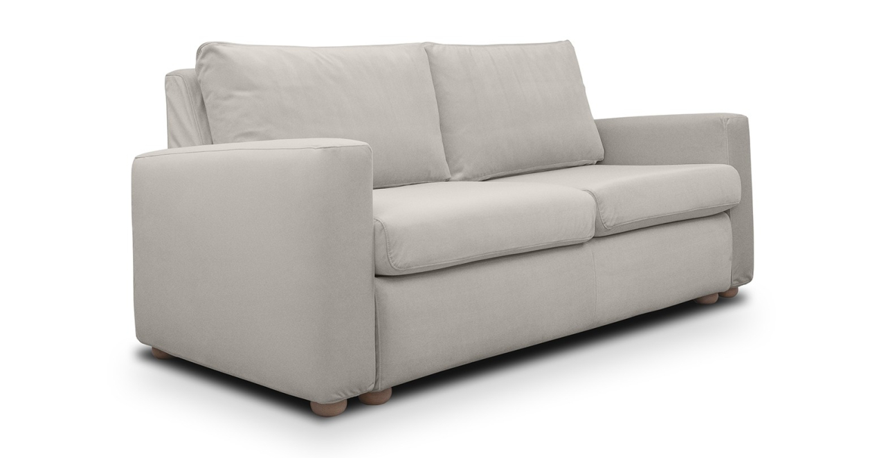 Cloud canapea fixa  de 2 locuri cu brate trapez [2]