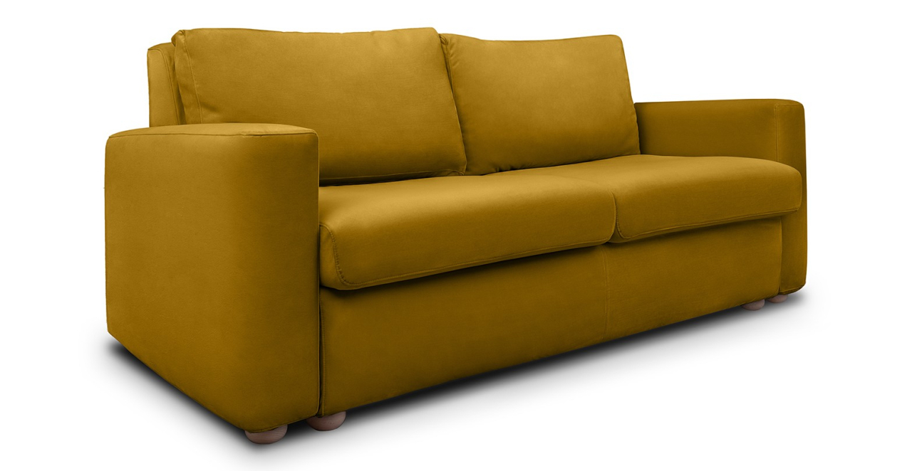 Cloud canapea fixa  de 2 locuri cu brate trapez [2]