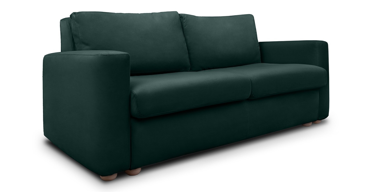 Cloud canapea fixa  de 2 locuri cu brate trapez [2]