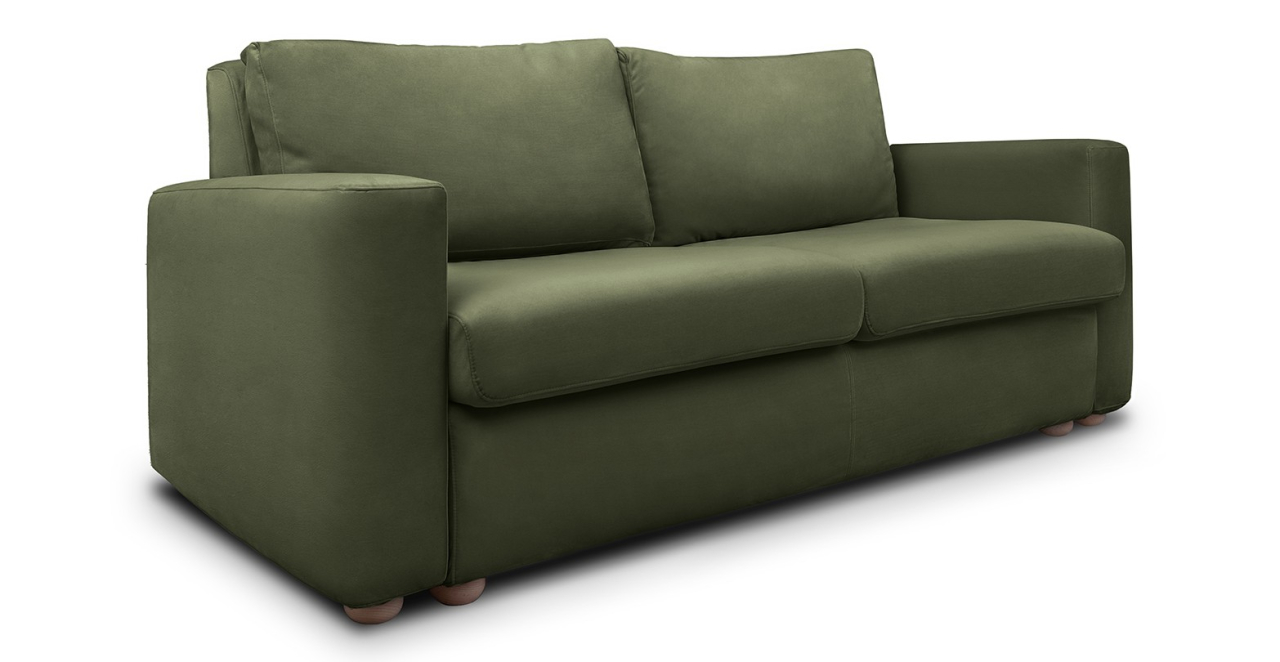 Cloud canapea fixa  de 2 locuri cu brate trapez [2]