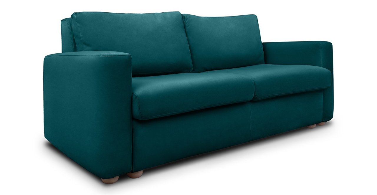 Cloud canapea fixa  de 2 locuri cu brate trapez [2]