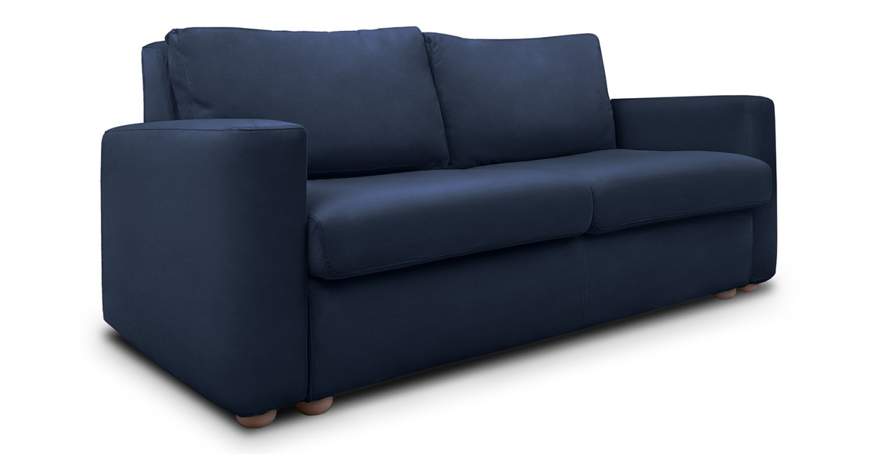 Cloud canapea fixa  de 2 locuri cu brate trapez [2]