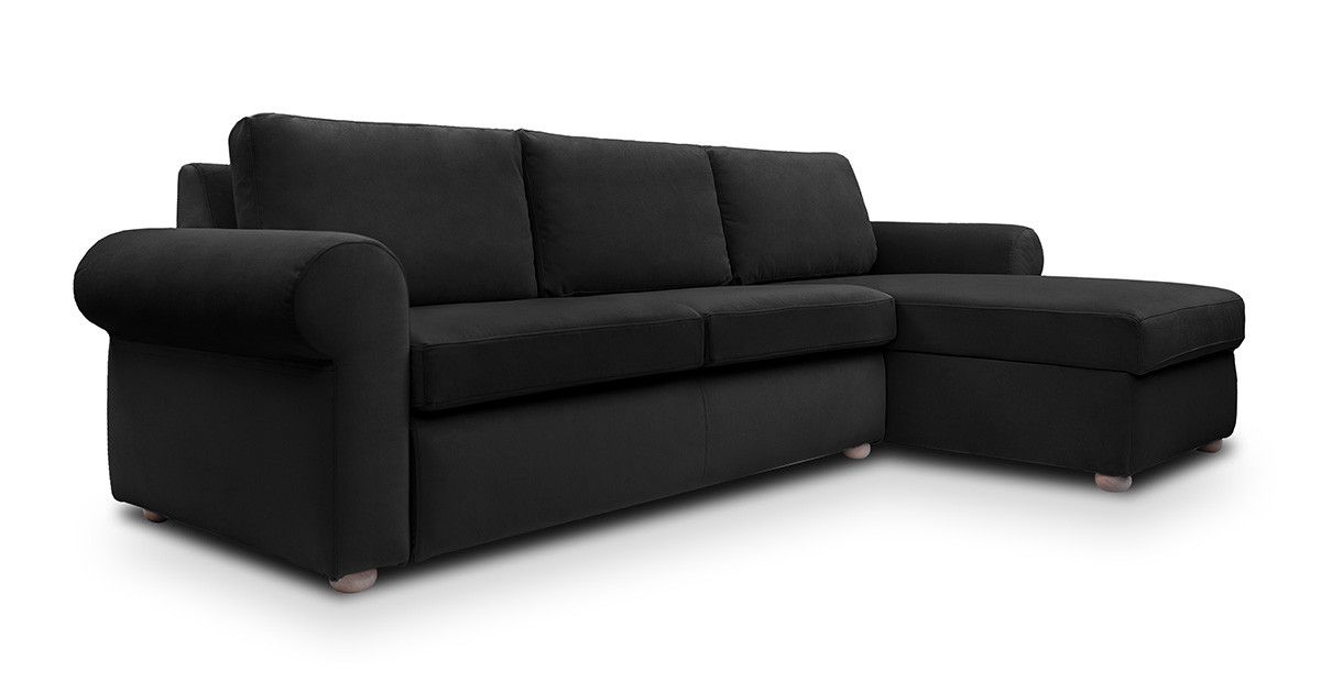 Cloud canapea fixa de 3 locuri L cu brate rotunde [3]