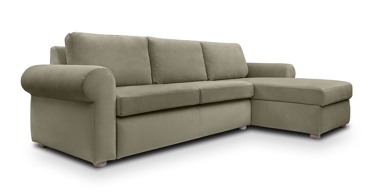 Cloud canapea fixa de 3 locuri L cu brate rotunde [3]