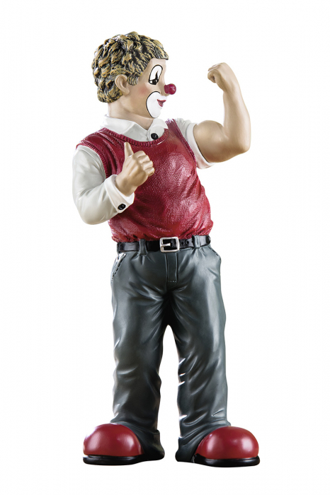 Figurina clovn, rasina, multicolor, 5x16x7 cm [2]