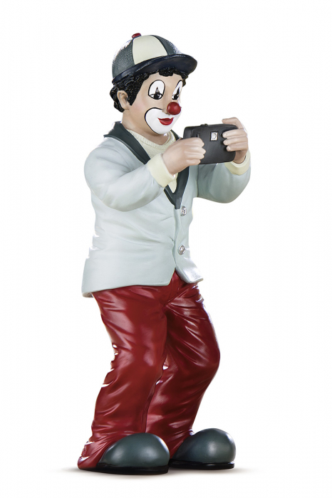 Figurina clovn, rasina, multicolor, 6x15x5.5 cm [2]