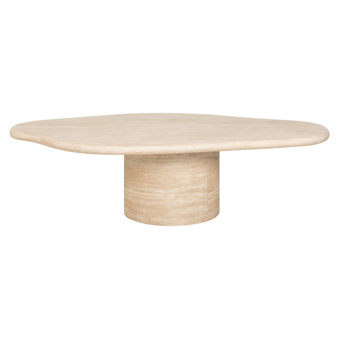 Masuta de cafea, Fictus, 130 imitație travertin (bej), Dims: 35.0 x 130.0 x 80.0 cm [2]