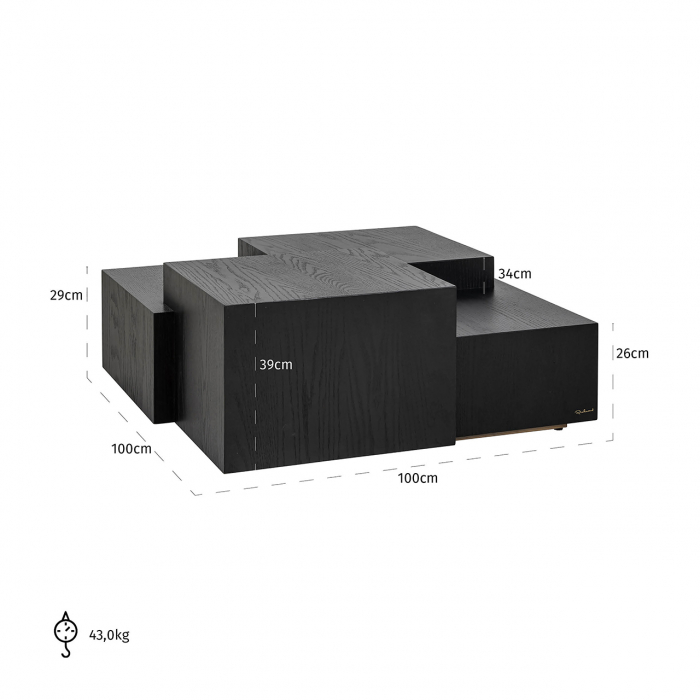 Masuta de cafea, Lennox dark coffee (cafea neagra) [4]