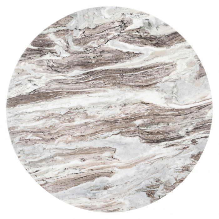 Masuta de cafea, Oberoy 80Ø (maro), Dims: 41.0 x 80.0 x 80.0 cm [3]