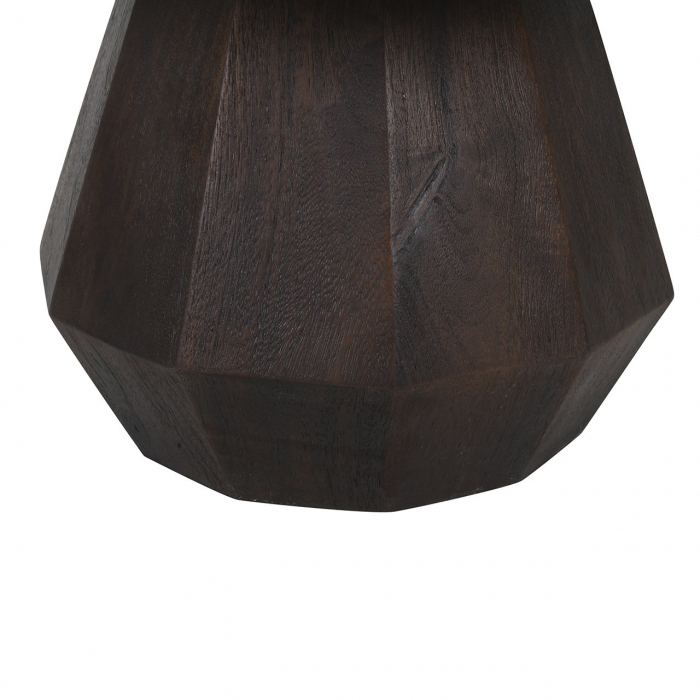 Masuta de cafea, Oberoy 80Ø (maro), Dims: 41.0 x 80.0 x 80.0 cm [6]