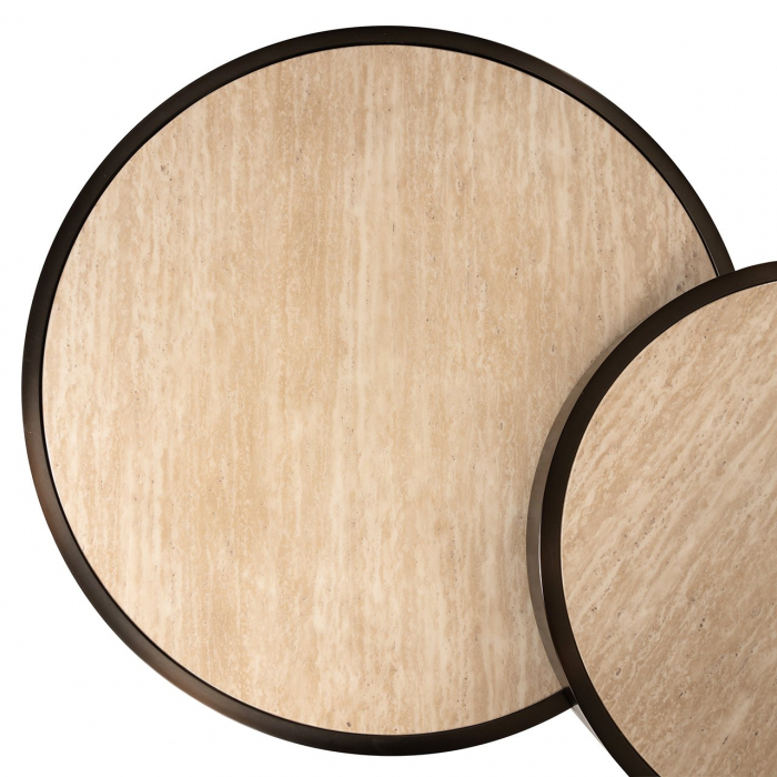 Set de 2 măsuțe de cafea Ronson (bej), Dims: 38.5 x 119.0 x 119.0 cm [5]