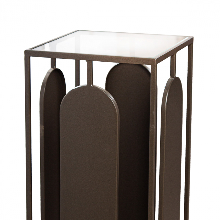 Coloana decorativa, Zulu, Metal, antracit, PU 1, L. 27 cm, L. 27 cm, H. 70 cm [2]