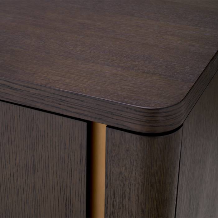 Comodă cu sertar, Modesto S, furnir din stejar, mocha, Dims: W. 140 | D. 52 | H. 95  (CM) [5]