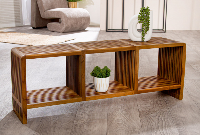 Comodă joasă, lemn, culori naturale, PU 1, L. 29 cm, l. 114 cm, H 41 cm [2]