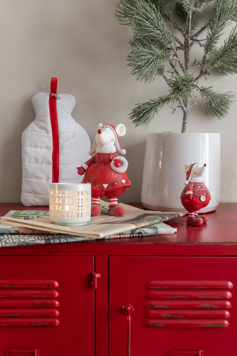 Comoda, Metal, Rosu, 86x42x113.7 cm [9]