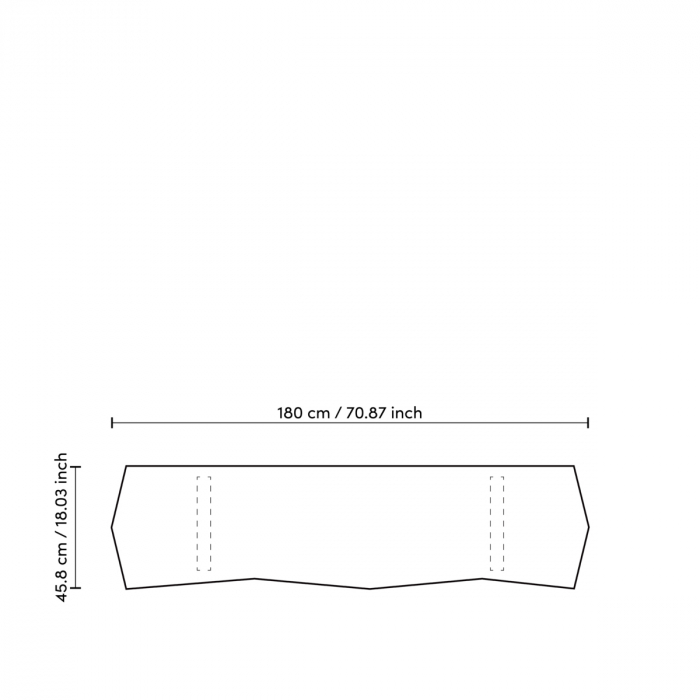 Comodă, Xenon furnir eucalipt finisaj alamă, Dims: W. 180.5 | D. 46 | H. 80  (CM) [7]