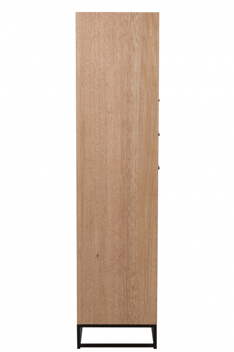 Comoda Zigzag, Lemn, Negru, 60x38x158 cm [3]