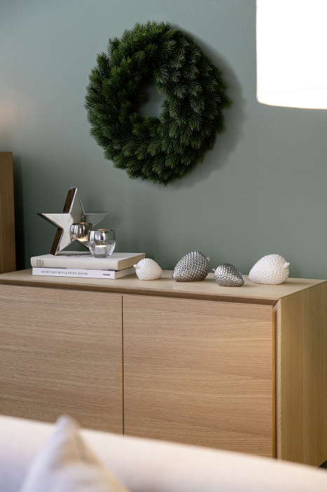 CONE/deco cone, portelan, alb/15x9x9cm [3]