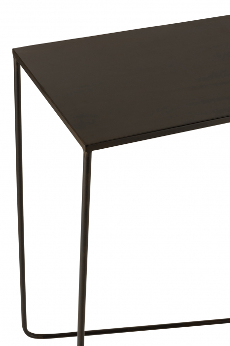 Consola Cross, Metal, Negru, 120x35x75 cm [5]