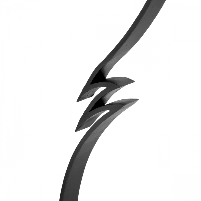 Consola de perete Ophira travertin cu finisaj gunmetal, Dims: W. 31 | D. 30 | H. 102 (CM) [6]