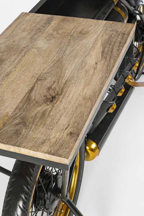 Consola Epic Moto Bar, Otel/Lemn, Multicolor, 183x41x86 cm [7]