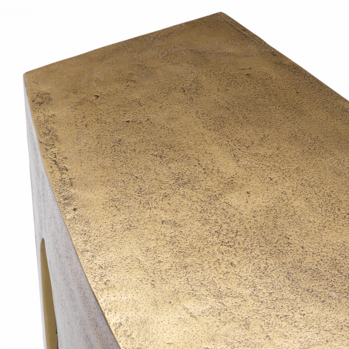 Consolă Gardini, finisaj din alamă cu aspect vintage, Dims: W. 37.5 | D. 132 | H. 79 (CM) [5]