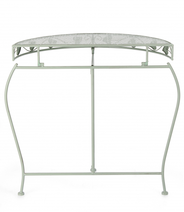 Consola Harriet, Otel, Verde deschis, 75x36x75 cm [3]