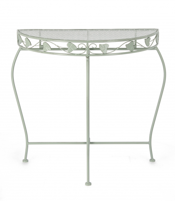 Consola Harriet, Otel, Verde deschis, 75x36x75 cm [5]