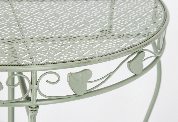 Consola Harriet, Otel, Verde deschis, 75x36x75 cm [2]