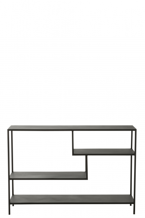 Consola Irregular, Metal, Negru, 120x30x81.5 cm [2]