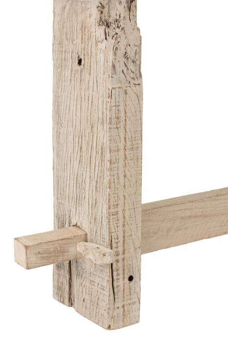 Consola, Lemn, Alb, 150x37x77 cm [4]