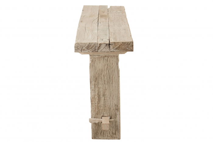 Consola, Lemn, Alb, 150x37x77 cm [3]