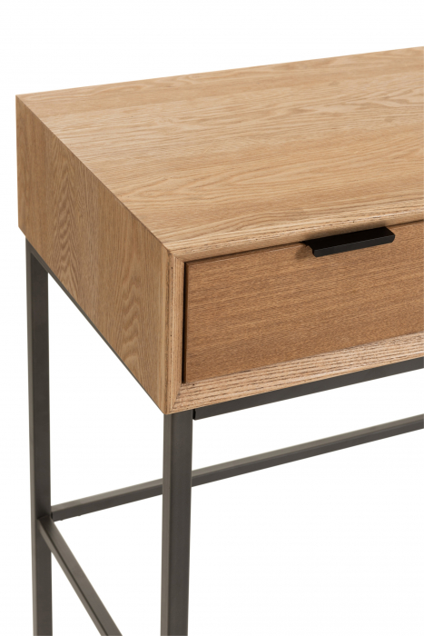 Consola, Lemn, Natural, 120x41x76 cm [6]