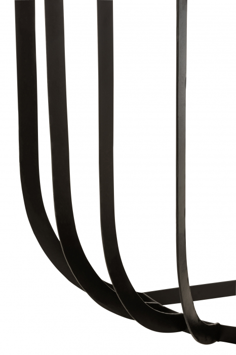 Consola, Marmura/Fier, Alb/Negru, 92x46x80 cm [5]